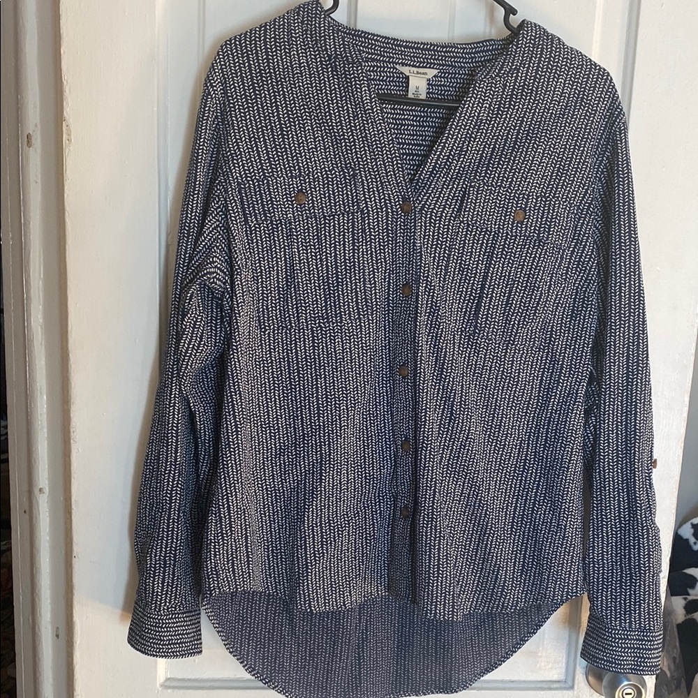 Stylish Blue Button-Up Shirt